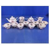 Floral Gold Trim Tea Service Assortment