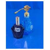 Glass Perfume Atomizer Pair