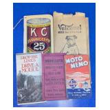 Assorted Paper Ephemera & Advertising Booklets