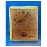 Vintage Pepsi-Cola Light-Up Wall Clock