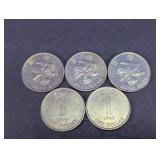 Hong Kong One Dollar Coin Assortment