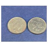 Hong Kong 10 Cent Coin Pair