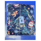 Christmas Print Women's Zip-Up Hoodie