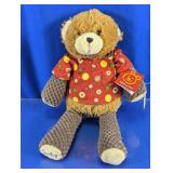Scentsy Buddy Plush Bear in Red Patterned Shirt