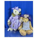 Boyds Dressed Teddy Bears Pair