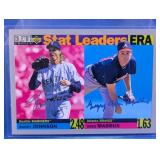 1995 CHOICE HOF MADDUX/JOHNSON CARD