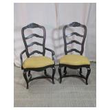 French Provincial Style Dining Chairs Duo