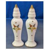 Princess China Masonic Salt & Pepper Shakers