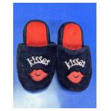 Black and Red 'Kisses' Slippers