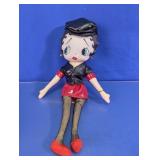 Vtg Betty Boop Biker Betty Plush Doll