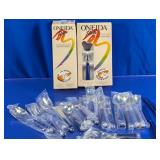 Oneida Palette Blue Cobalt Stainless Flatware Set