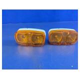Amber 12V Vehicle Marker Lights Pair