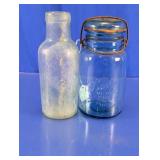 Vtg Glass Bottles & Canning Jar Lot