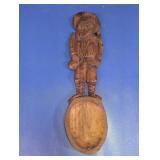 Sancho Panza Hand-Carved Wooden Wall Spoon