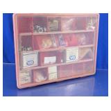 Red Compartment Organizer with Hardware Fasteners