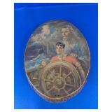 Religious 'Christ My Pilot' Rustic Art Wall