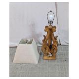 Handmade Wooden Table Lamp