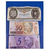 Vintage World Banknote Lot (Hungary & Brazil)