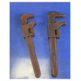 2 Adjustable Mechanics Monkey Wrenches