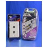 Shaxon Keystone Wall Plates & GE S-Video Cable