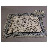 Leopard Print Woven Area Rug Pair