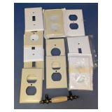 Vintage Switch Plates & Cabinet Handle Lot