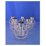 Solar Metal Cage Hanging Lanterns