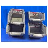 Husky Large Stackable Click Bins Lot