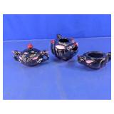 Japanese Black Reindeer Theme Stacking Tea Set
