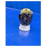 Vtg Black Lab Hunting Dog Stirrup Cup