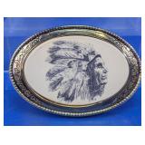 Barlow Scrimshaw Style Indian Belt Buckle
