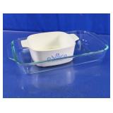 Pyrex Glass Baking Dish & Floral Casserole Set