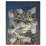 Clear Ribbed Glass Cabinet Knobs Lot
