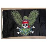 Motorcycles Eagle Skull Decorative Flag