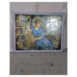 Framed Classical Woman Art Print