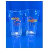 Dallas Cowboys & Miller Lite Pint Glasses Duo
