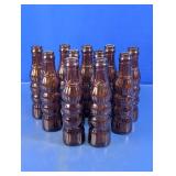 Uncle Jo Amber Glass Soda Bottles