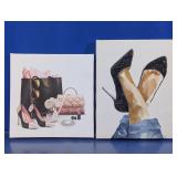 Fashion High Heels & Handbags Canvas Art