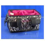Zebra Print Craft Caddy Organizer