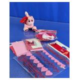 Valentine Party Decor & Plush Bundle