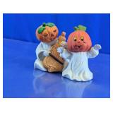 Halloween Pumpkin Ghost Figures Duo