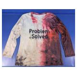 Problem Solved Graphic Long Sleeve Shirt 2XL