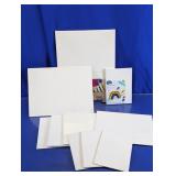 Assorted Blank Art Canvas Panels Lot