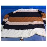 Dokotoo Striped Drawstring Knit Sweater
