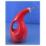 Red Glass Bottle Dispenser