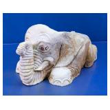 Clay Elephant Figurine Planter