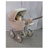 Vintage Wicker Baby Carriage Stroller