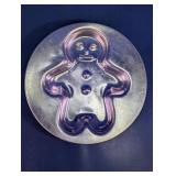 Vtg Metal Gingerbread Man Mold