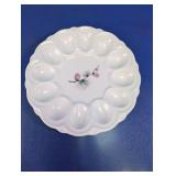 Vintage Glass Egg Plate