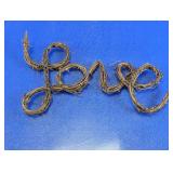 Rustic Vine Twig "LOVE" Wall Decor